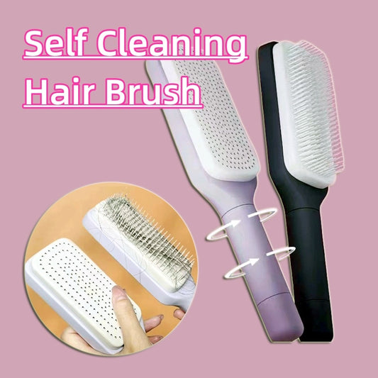 4 In 1New Self-Cleaning Anti-Static Massage Hair Brush