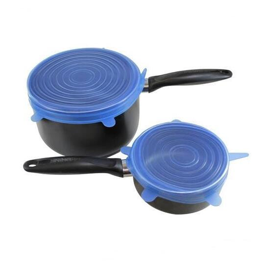 6/12 -Piece Silicone Food Covers – Reusable & Stretchable