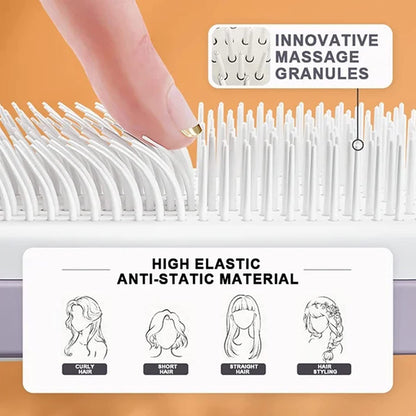 4 In 1New Self-Cleaning Anti-Static Massage Hair Brush